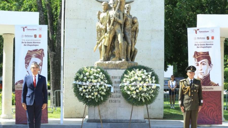 Preside Américo ceremonia del 178 aniversario de la Gesta Heroica de los Niños Héroes de Chapultepec