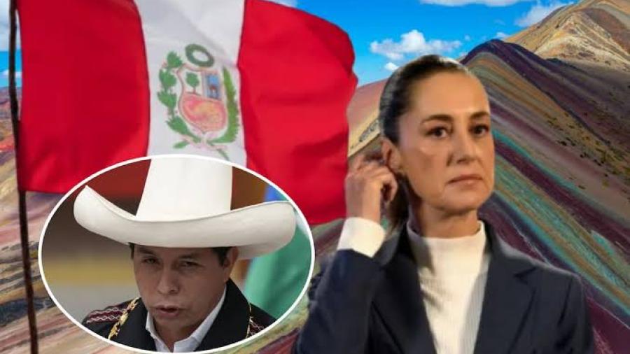 Cancillería de Perú rechaza solidaridad de Sheinbaum con Pedro Castillo