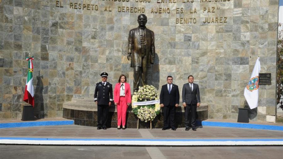 Tamaulipas conmemora natalicio de Benito Juárez