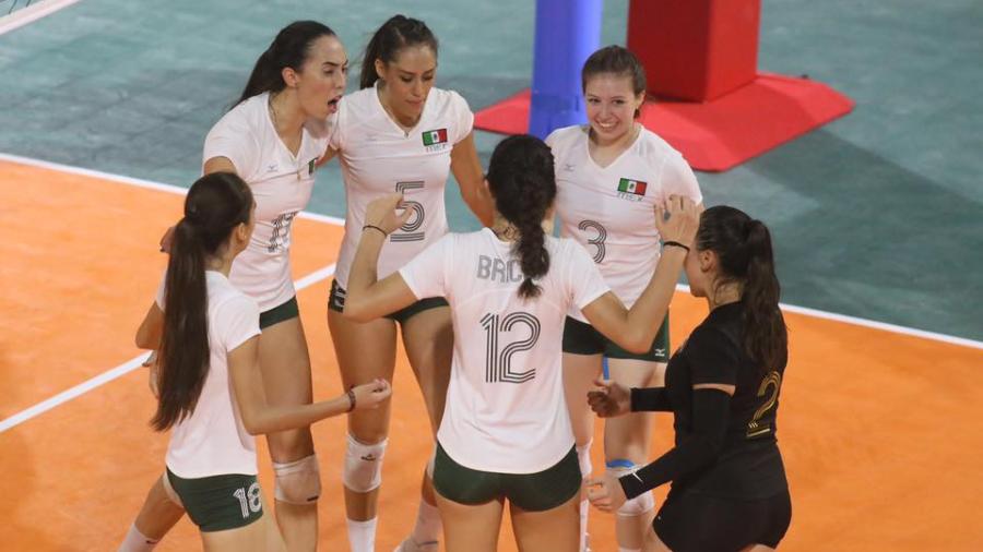 Voleibol femenil de México obtiene su primera victoria en JJCC