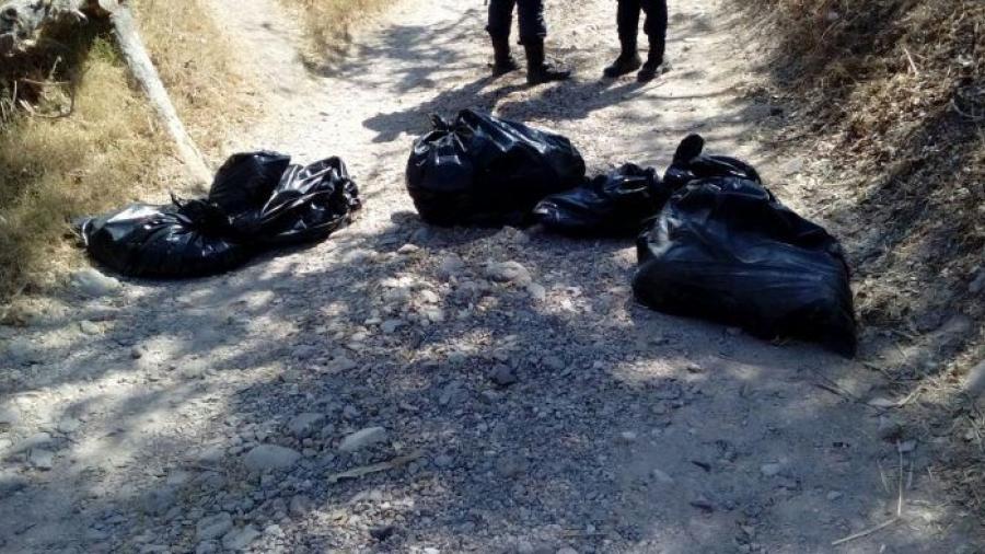 Hallan seis bolsas con restos humanos en Chilapa, Guerrero