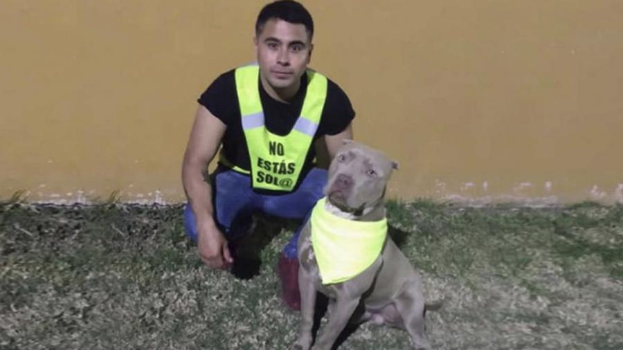 Joven y pitbull se ofrecen para proteger a vecinos en Morelia