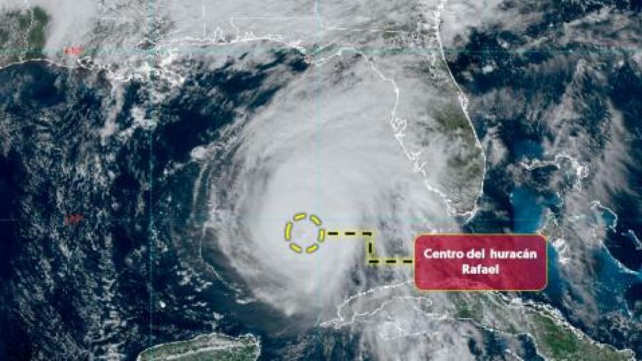 Huracán ‘Rafael’ se acerca al territorio mexicano