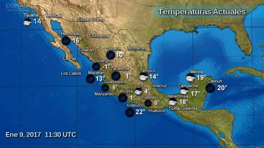 Prevalecen las bajas temperaturas en el país