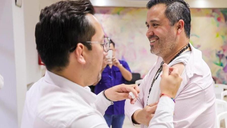 Puso en marcha Carlos Peña Ortiz Programa de Vacunación Contra Influenza para trabajadores municipales