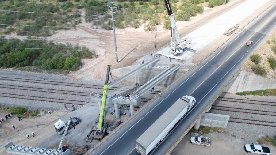 Avanza rehabilitación de puente en carretera MEX II: obra clave para el comercio y la conectividad de Nuevo Laredo
