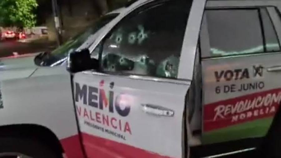 Balean equipo del candidato del PRI en Morelia, Guillermo Valencia