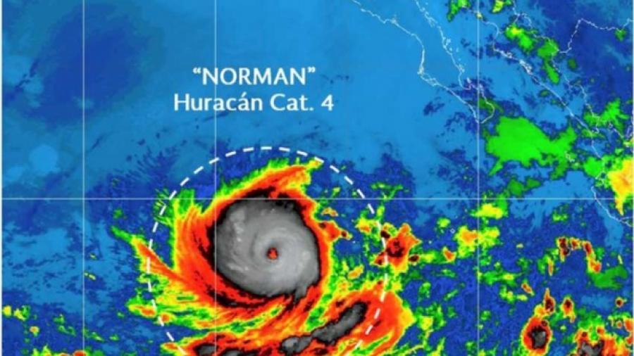 "Norman" se fortalece a huracán categoría 4
