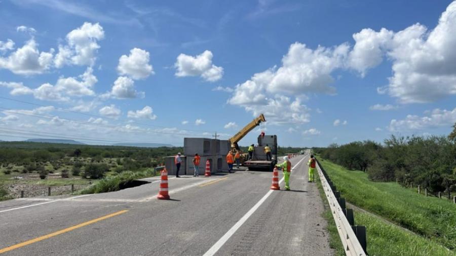 Estima Gobierno del Estado 40 MDP para reparar carreteras dañadas por lluvias