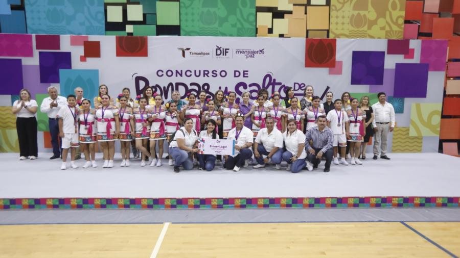 Participan más de 3 mil 500 alumnos en el Concurso Estatal de Rondas y Salto de Cuerda del DIF Tamaulipas