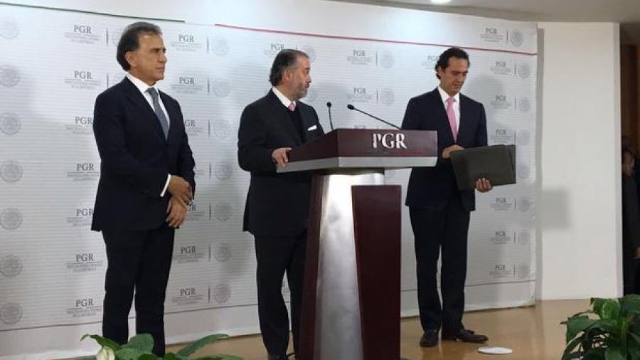 PGR entrega a Veracruz recursos desviados por Javier Duarte