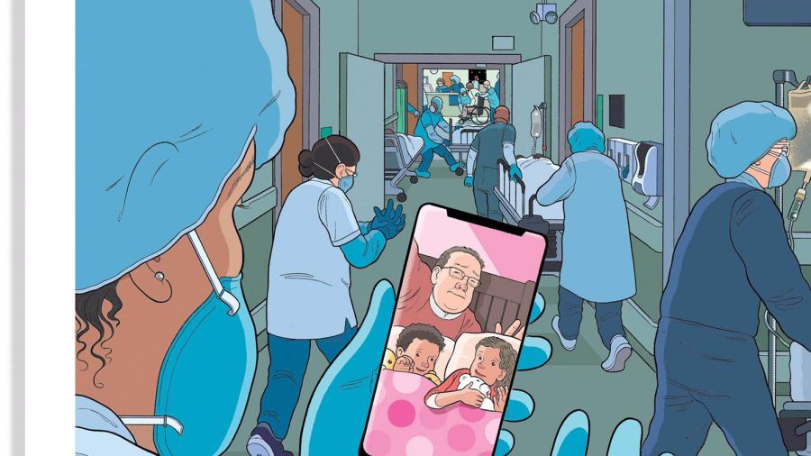 The New Yorker dedica portada a médicos que atienden pandemia