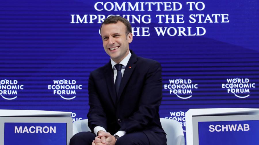 "Francia está de vuelta" dice el presidente Emmanuel Macron en Davos 