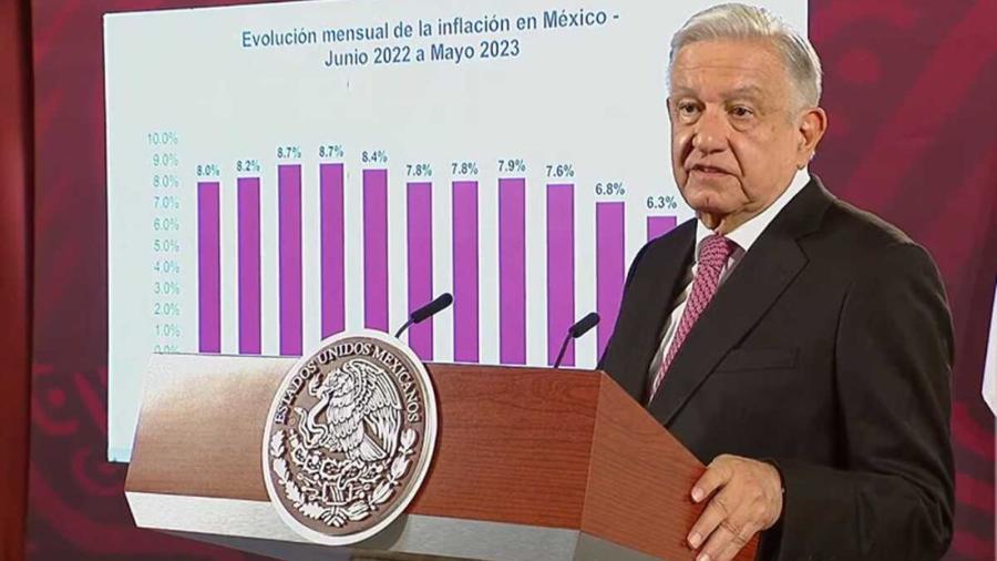AMLO celebra disminución de inflación y fortaleza del peso