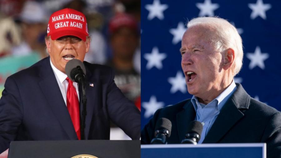 Los cierres de campaña de Joe Biden y Donald Trump