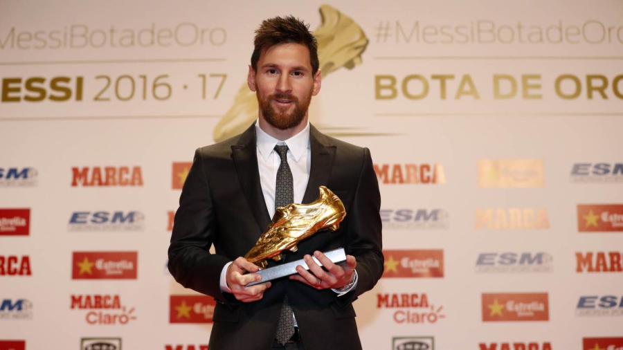 Messi recibe la cuarta Bota de Oro de su carrera