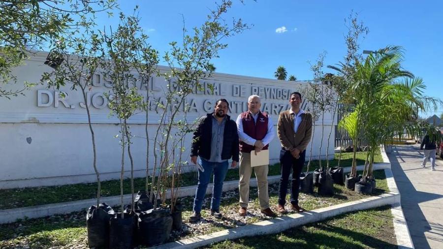 Alcalde Carlos Peña Ortiz suma esfuerzos para reforestar Reynosa