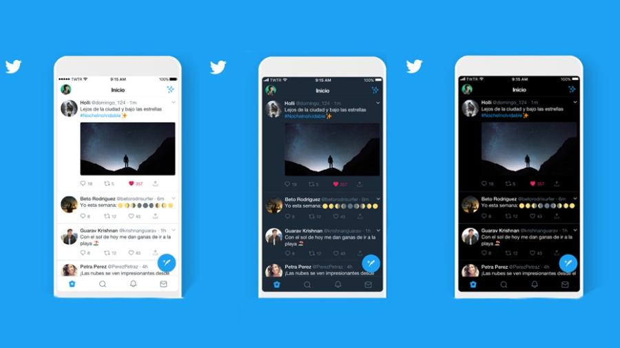 Twitter actualizó su “modo oscuro”