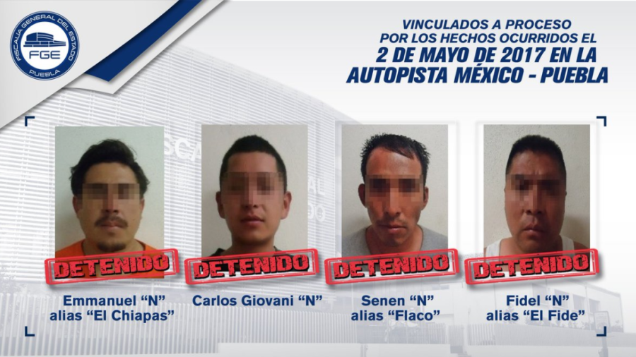 Vinculan a 4 hombres al caso de la México-Puebla