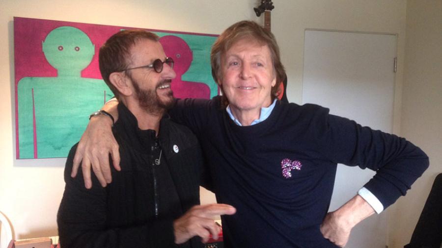 Ringo Starr y Paul McCartney graban tema inédito