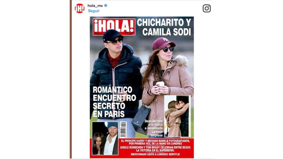 Javier "El chicharito" Hernández es captado en viaje romántico con Camila Sodi