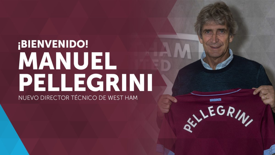 Manuel Pellegrini, nuevo entrenador del West Ham 