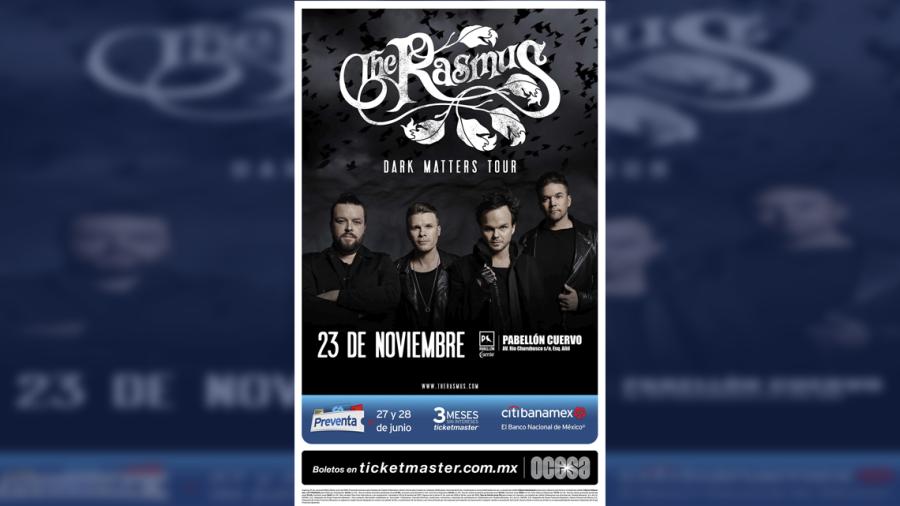 The Rasmus confirma concierto en Pabellón Cuervo