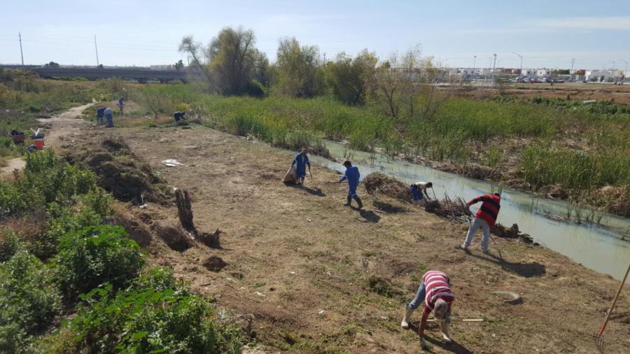 Retiran toneladas de basura del canal Los Tulipanes
