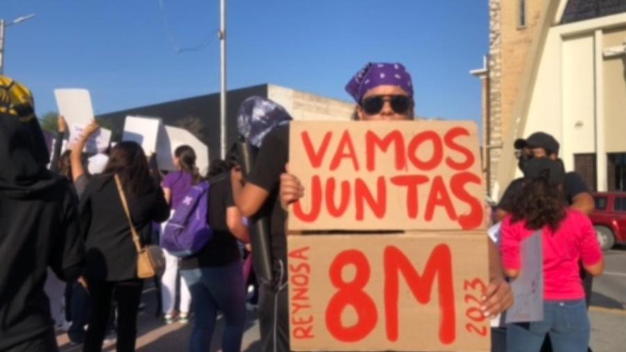Lista marcha 8M en Reynosa
