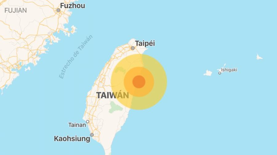 Sacude sismo de 6.4 a Taiwán