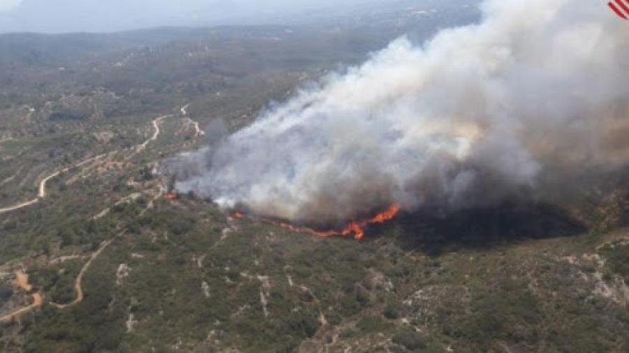 Dan por controlado incendio en Valencia, España