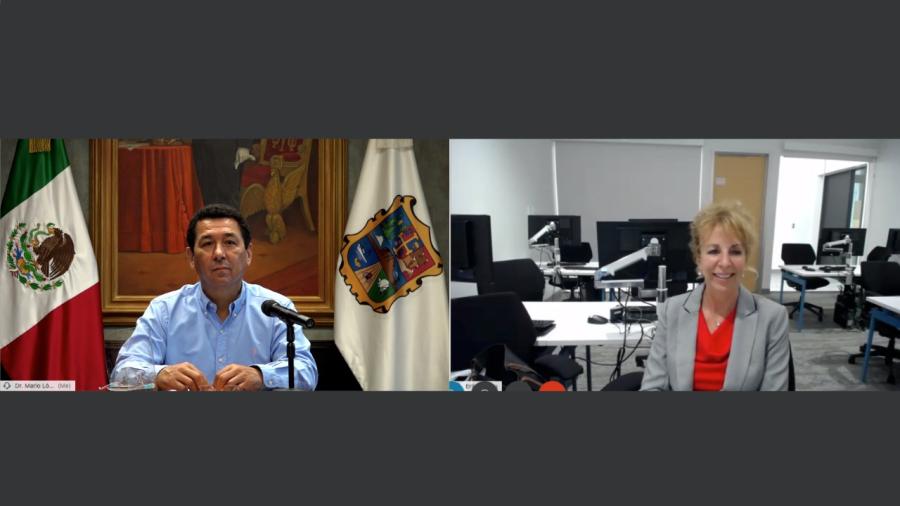 Da bienvenida Mario López a Yolanda A. Parra, Cónsul General de EU en Matamoros