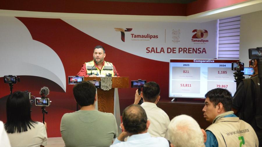 Se suma Tamaulipas al Simulacro Nacional de Protección Civil 2024