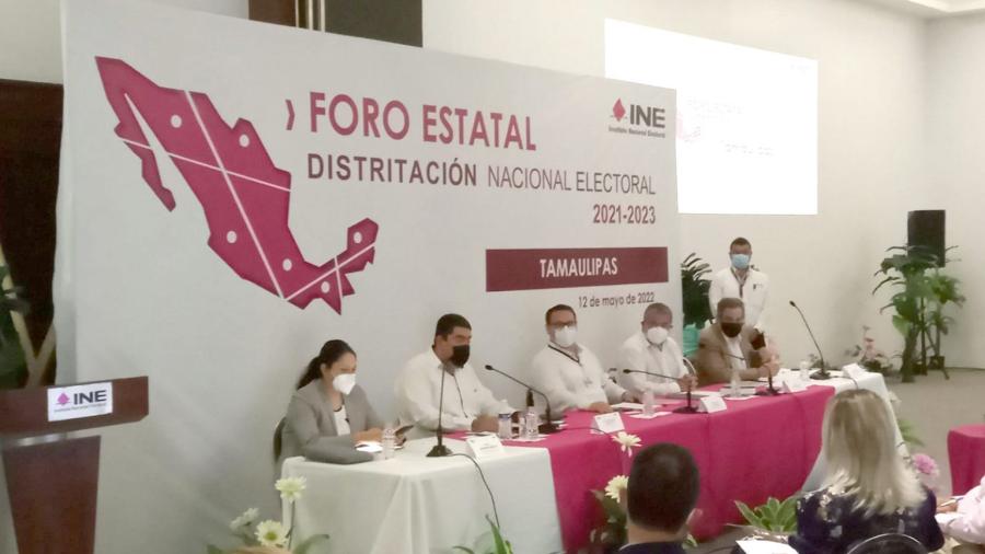  INE realiza el Foro Estatal sobre Distritación Electoral en Tamaulipas