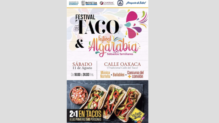 10 mil pesos en concurso en Festival del Taco/Algarabía