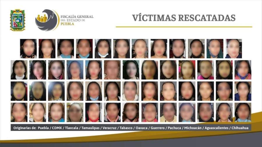 Rescatan a 74 víctimas de explotación sexual en Puebla