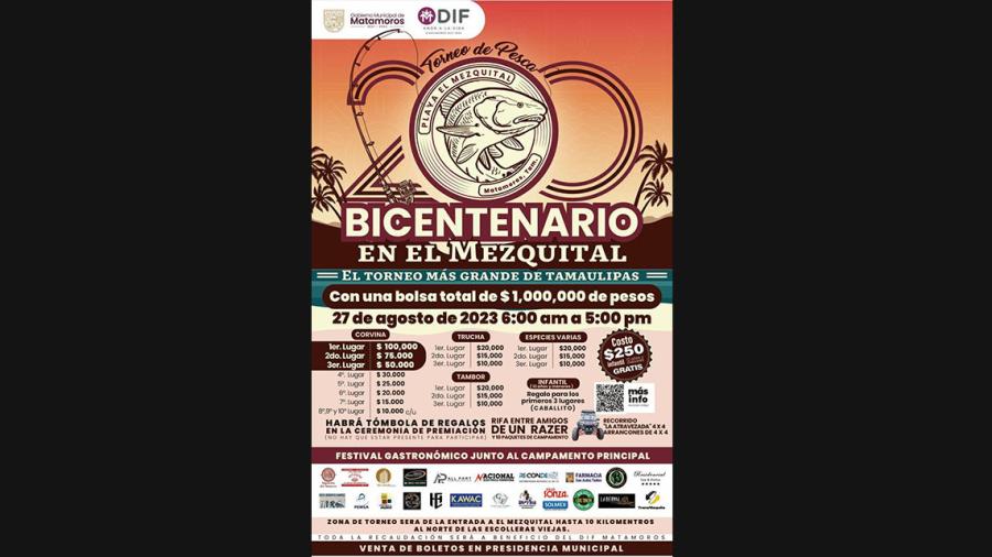 Los mejores premios económicos, festival gastronómico  y rifa de un razer, en Torneo de Pesca “Bicentenario”