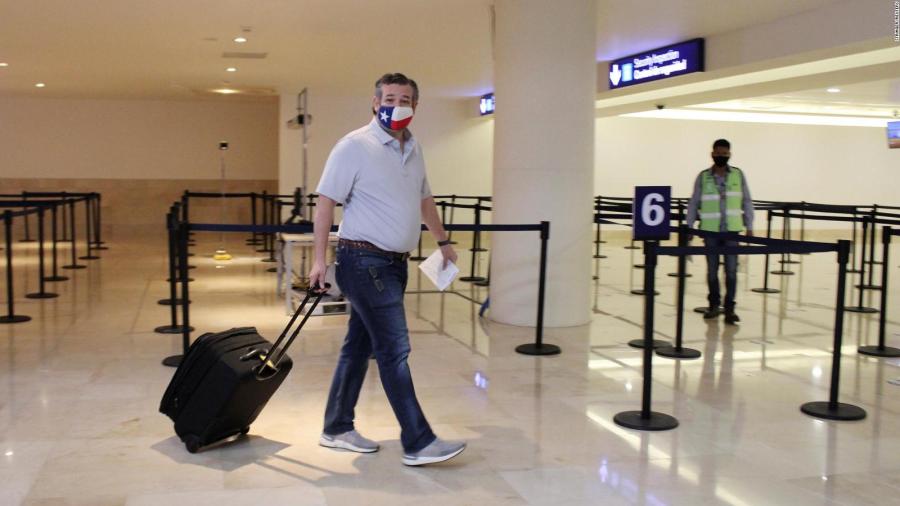 Ted Cruz confirma que viajó a Cancún para ‘acompañar’ a sus hijas