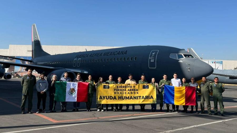 Vuela a México segundo avión de la FAM para repatriar a mexicanos que decidieron abandonar Ucrania 