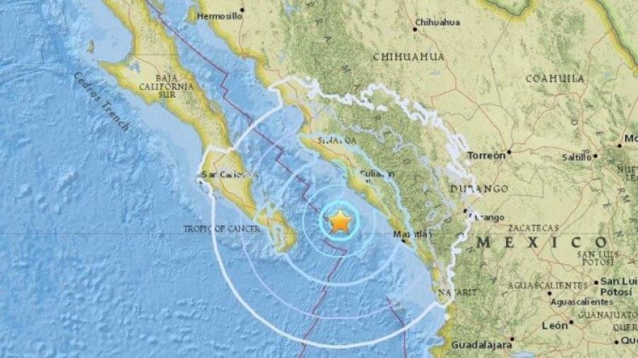 Se registra sismo en Baja California Sur