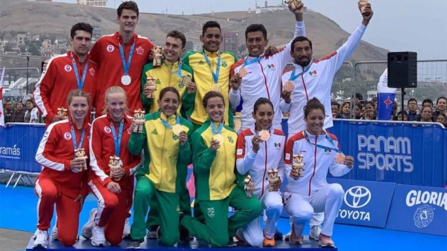  Bronce para México en el Triatlón mixto