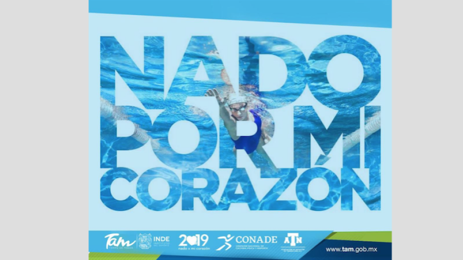  Tamaulipas se une a la causa “Nado por mi Corazón 2019”