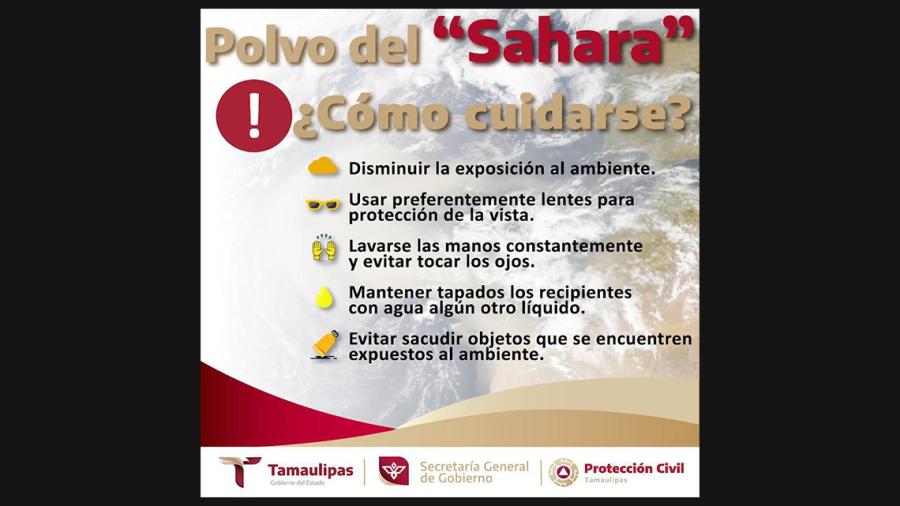 Llega a Tamaulipas polvo del Sahara