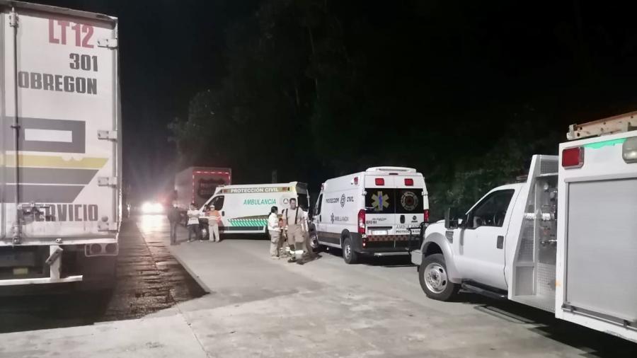 Vuelca tráiler con migrantes en Chiapas; reportan 18 heridos