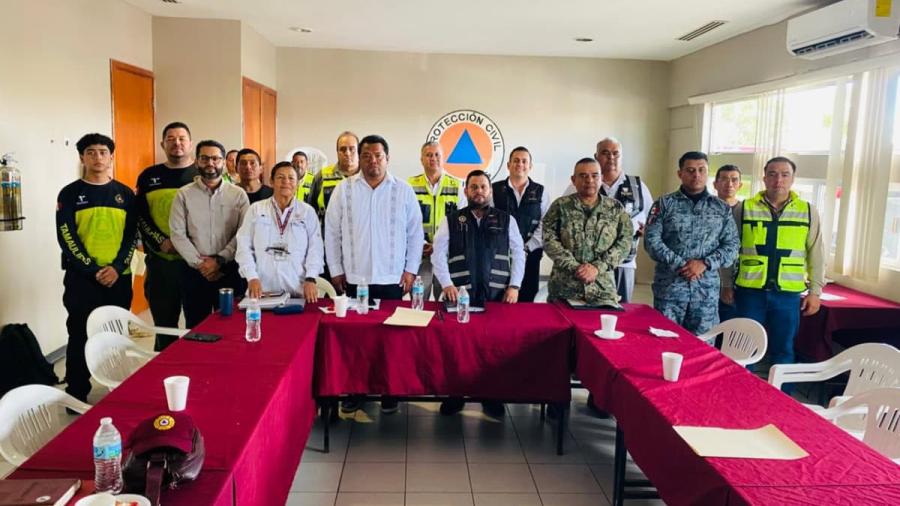 Autoridades de Tamaulipas refuerzan coordinación preventiva ante incremento en los niveles del río Pánuco