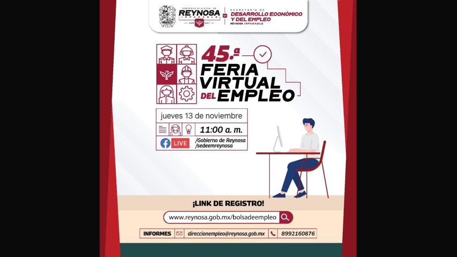 Brindará 45ª Feria Virtual de Empleo más de Mil oportunidades laborales