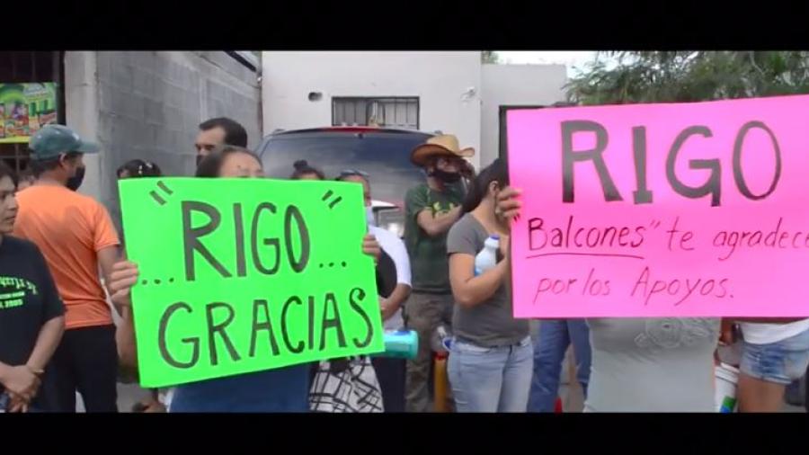Agradecen ciudadanos al diputado  Rigoberto Ramos por artículos de limpieza 