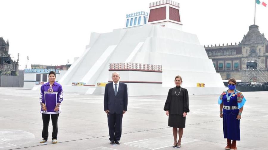 500 años de resistencia indígena: inauguran maqueta monumental