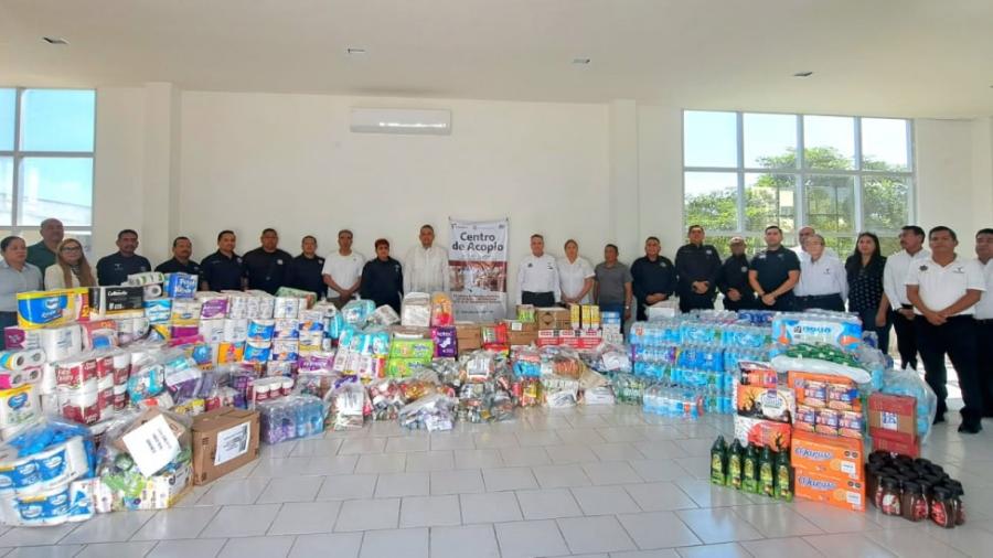 Se suma SSPT a colecta en apoyo a familias afectadas por inundaciones en Tamaulipas y Veracruz