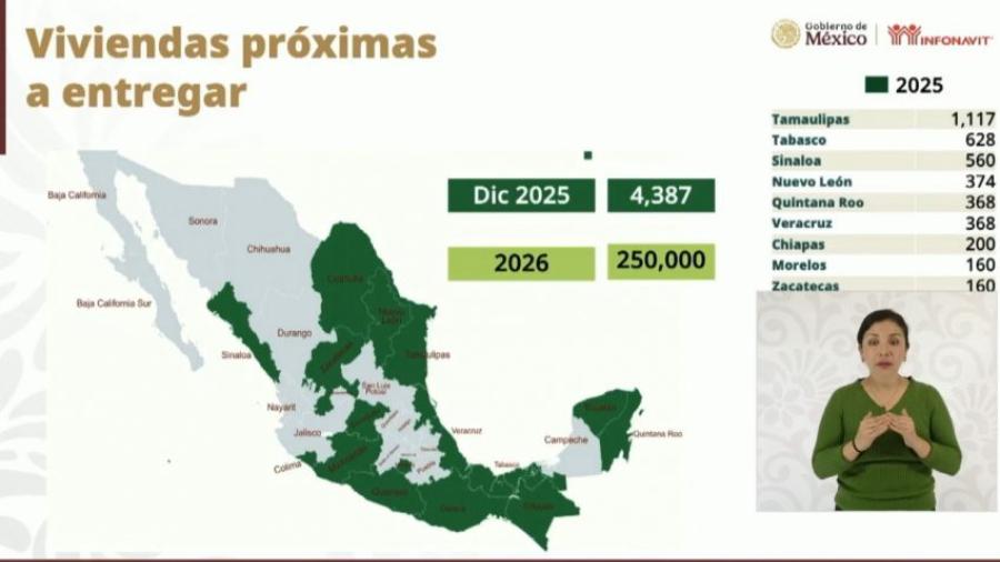 Entregará Infonavit en Tamaulipas a finales del año, mil 117 nuevas casas